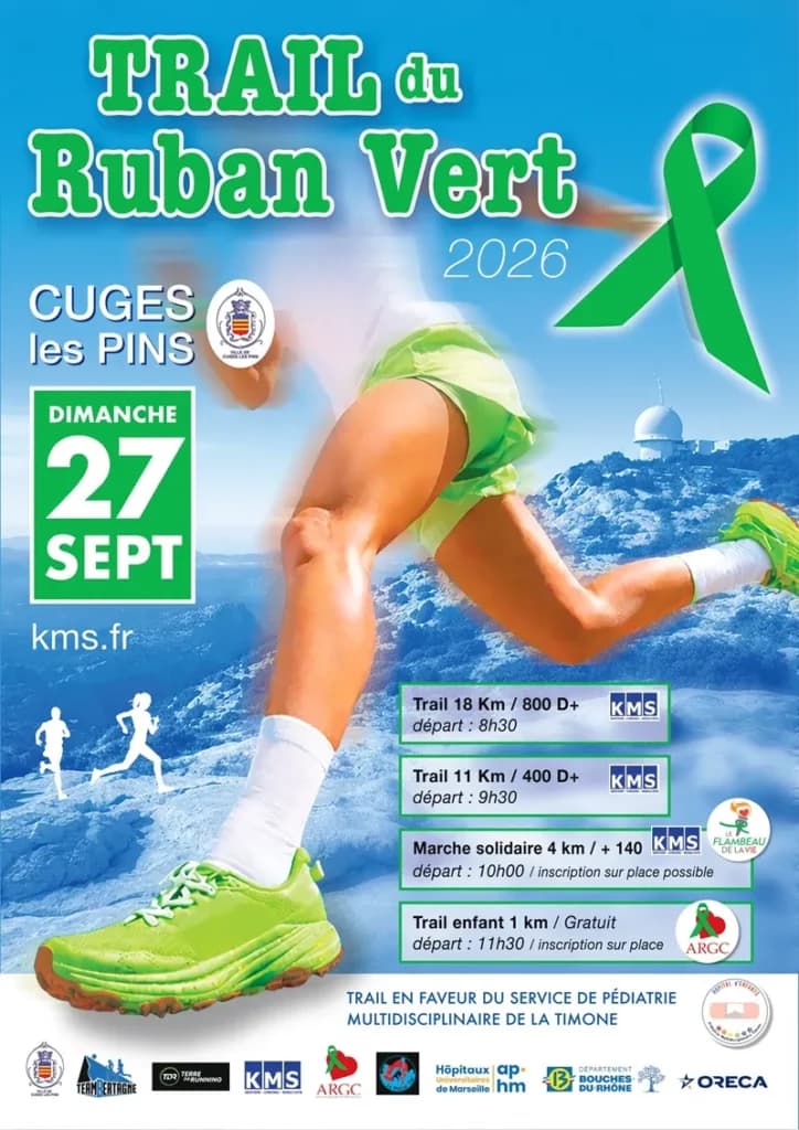 Trail du Ruban Vert : courez pour le don d’organes à Cuges-les-Pins