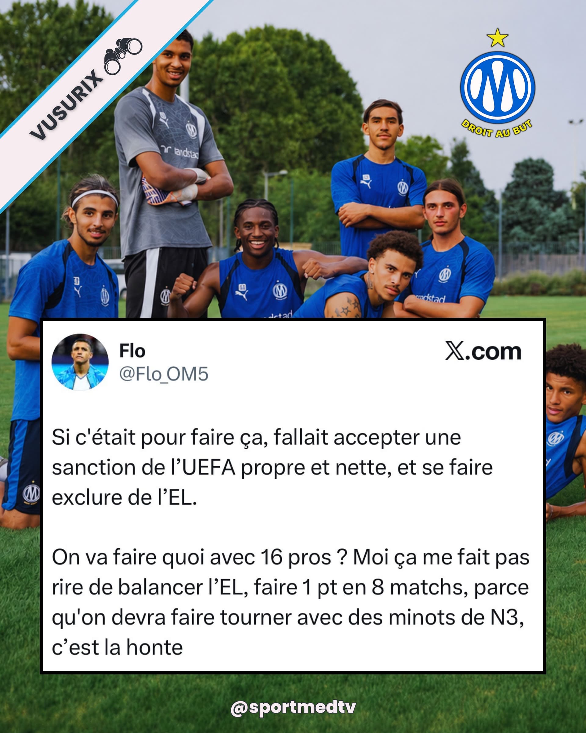 DES MINOTS DE N3 POUR JOUER L’EUROPA LEAGUE ? 😬⚪️🔵
Quand on voit le onze...