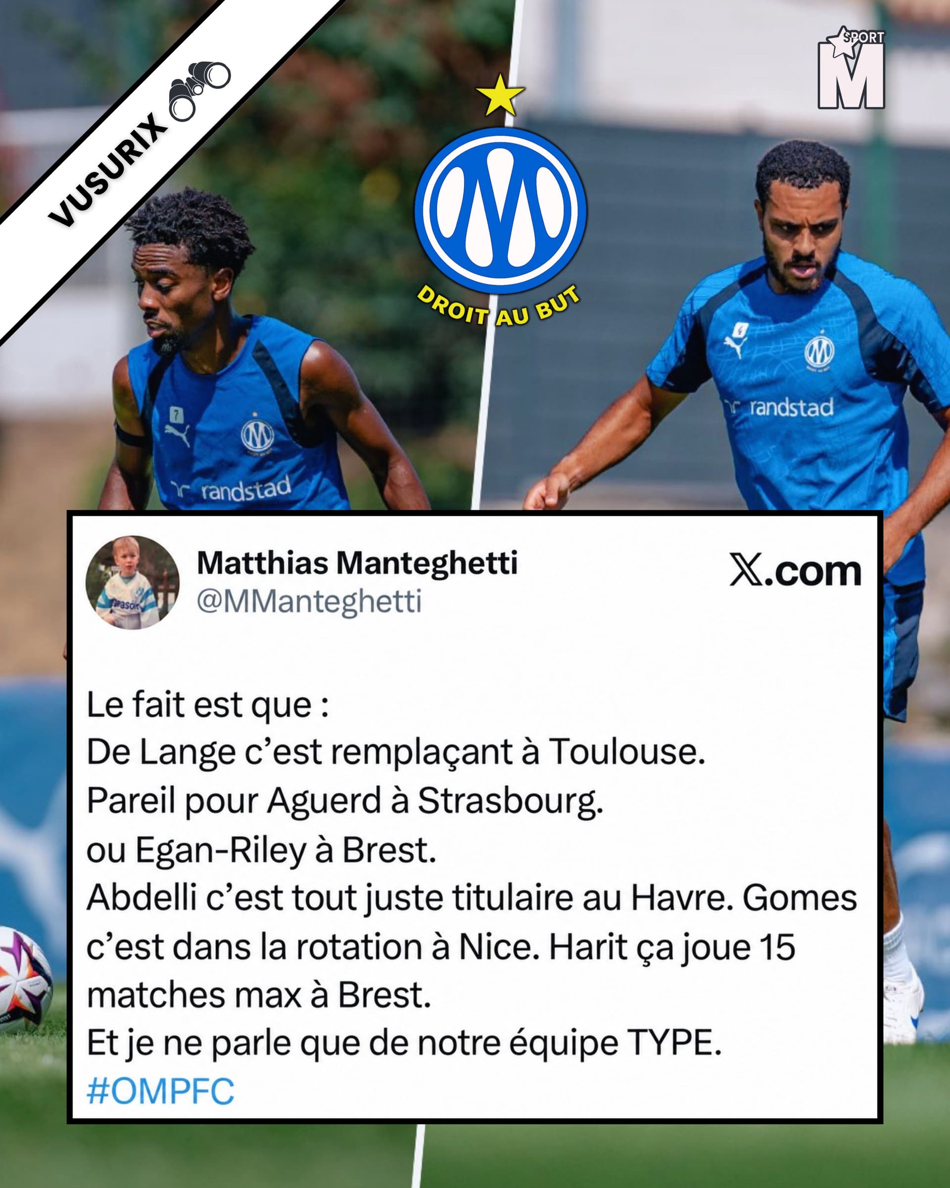 L’OM, UNE ÉQUIPE AVEC DES JOUEURS "MID" ? 😬
💬 @mmanteghetti
#teamom...