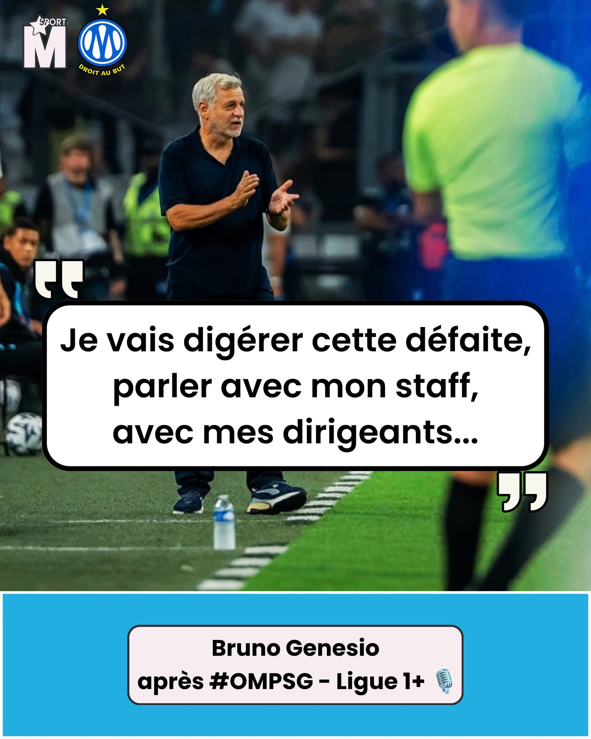LA SORTIE TRÈS INQUIÉTANTE DE GENESIO APRÈS OM-PSG ! 😦
C’est un Bruno...