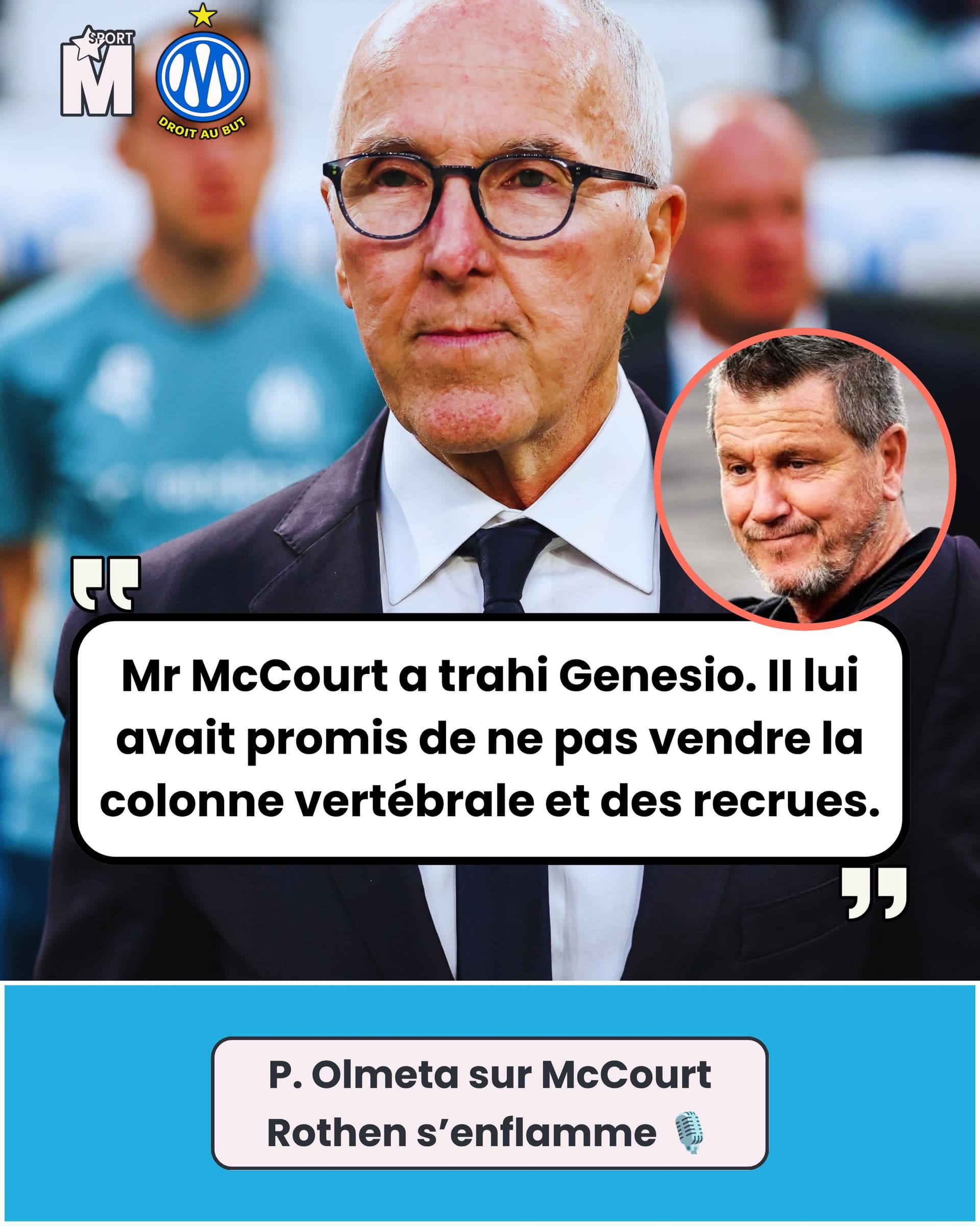 GENESIO TRAHI PAR MCCOURT❓
Cela expliquerait les multiples piques, appels du...