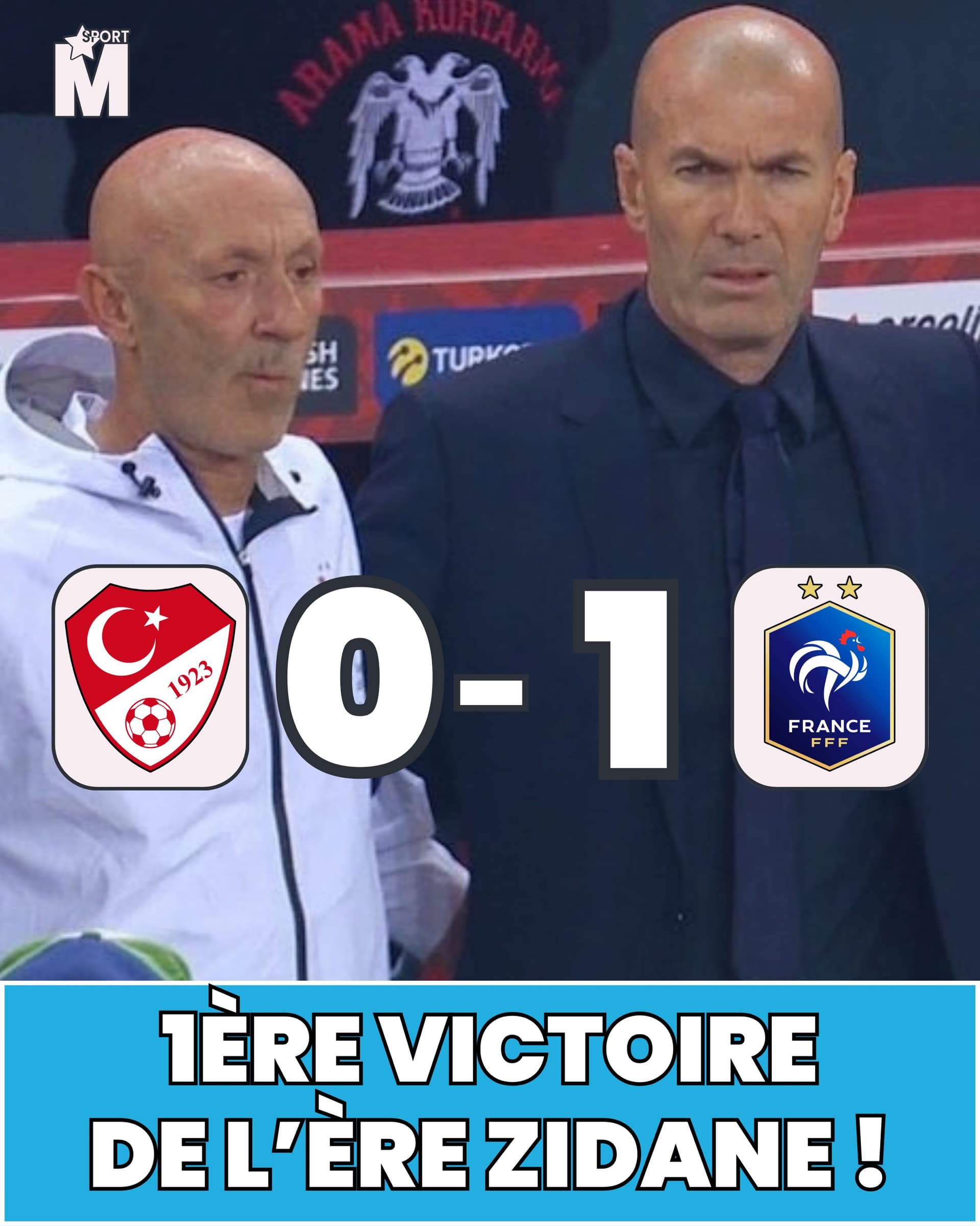 ZIDANE DÉBUTE PAR UNE VICTOIRE 🇫🇷🇫🇷🇫🇷
Non, le nouveau sélectionneur n’a...
